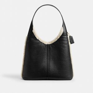 Coach Black Natural Brooklyn 39 Bag
